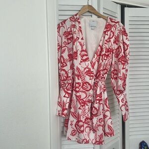 C/MEO Collective Red and White Mini dress